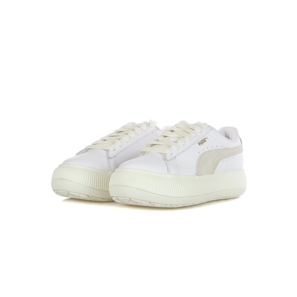 scarpa bassa donna suede mayu leather WHITE/MARSHMALLOW