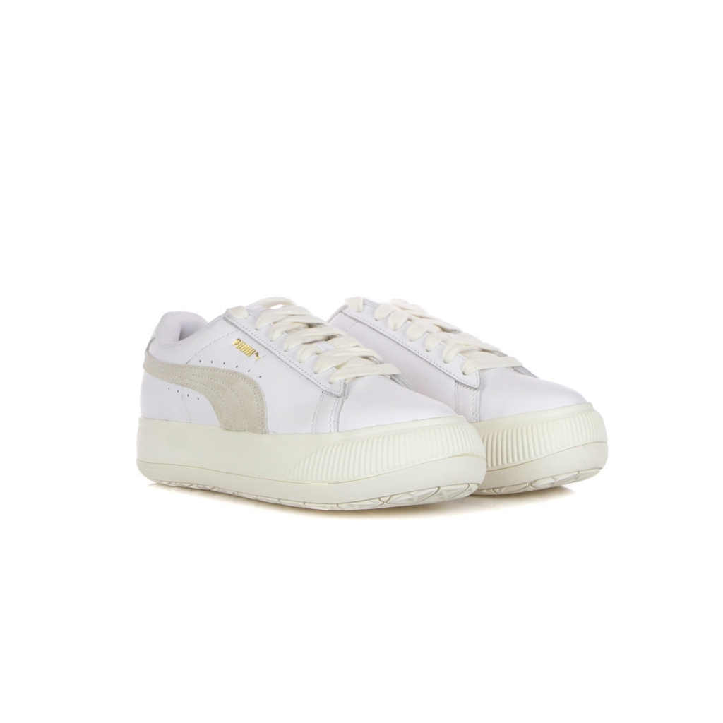 scarpa bassa donna suede mayu leather WHITE/MARSHMALLOW