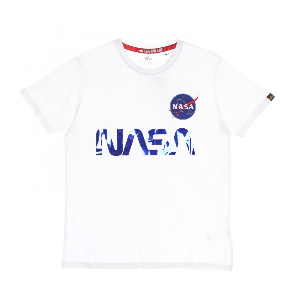 maglietta uomo nasa reflective t-shirt WHITE/BLUE