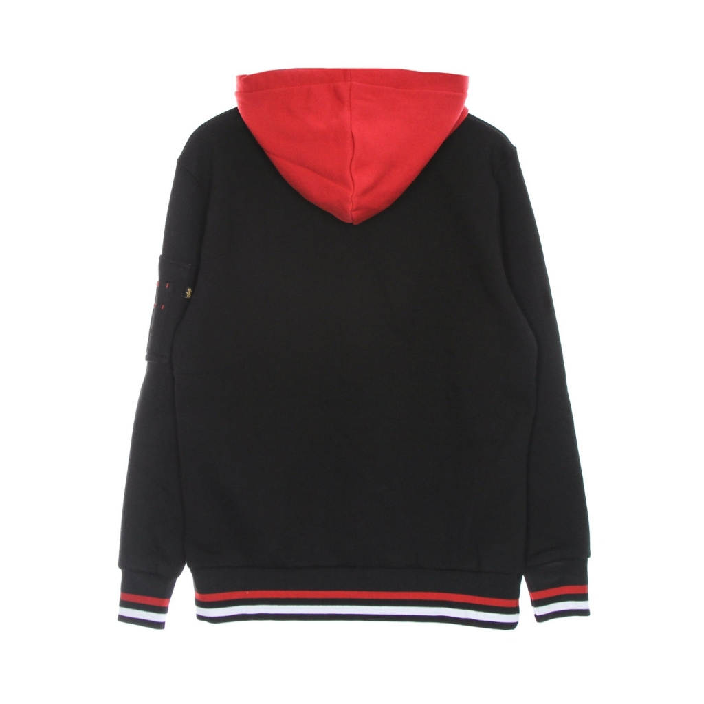 felpa cappuccio uomo nasa retro hoodie BLACK