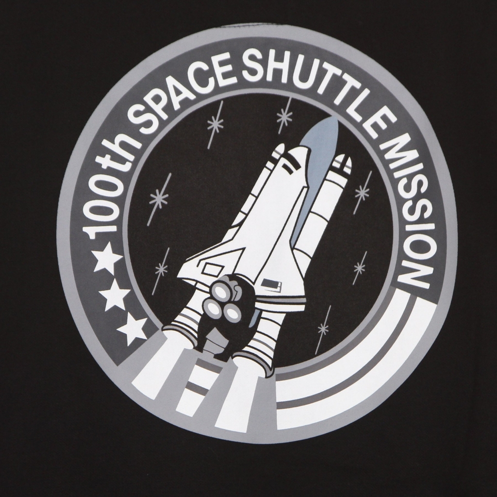 felpa girocollo uomo space shuttle sweater BLACK