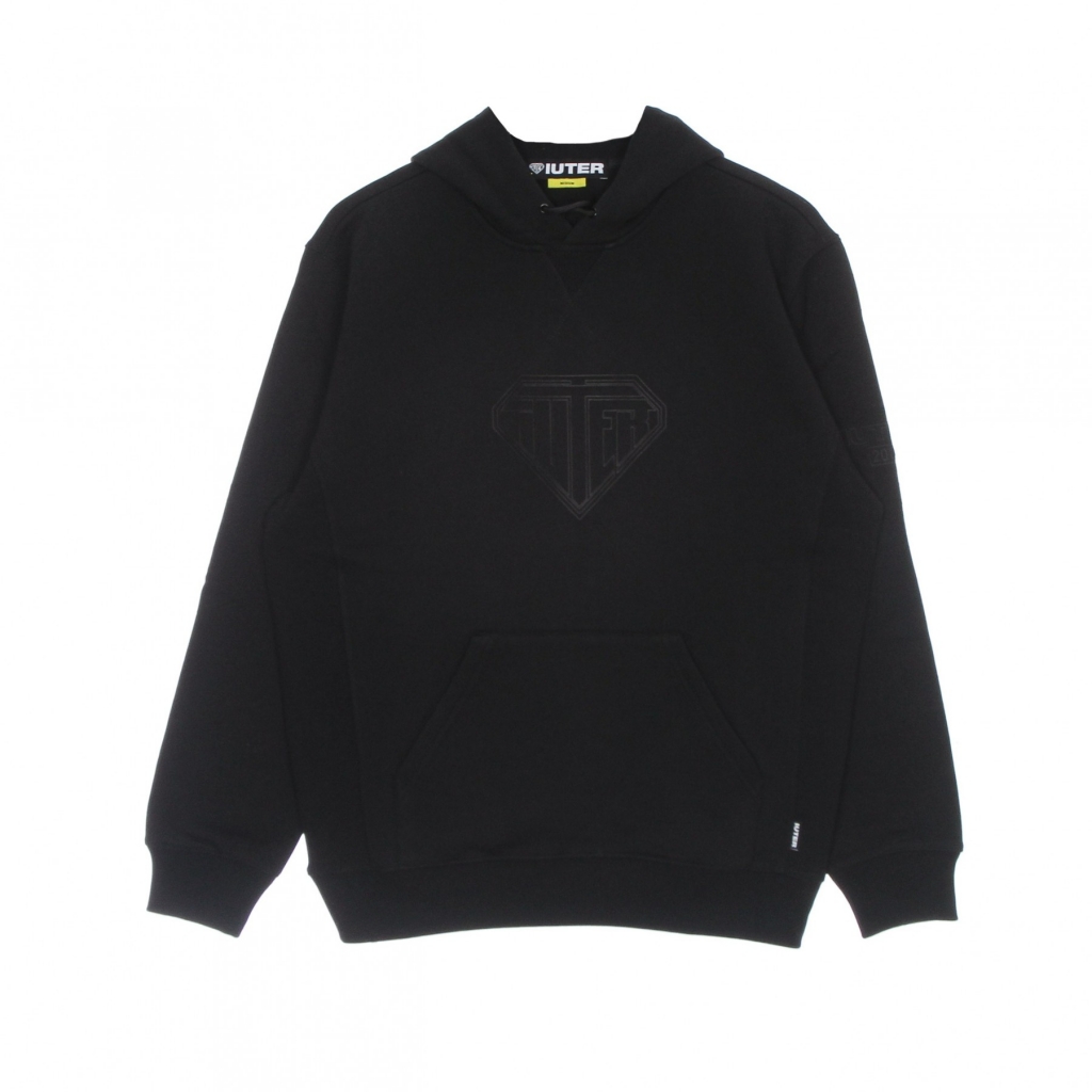 felpa cappuccio uomo logo hoodie BLACK