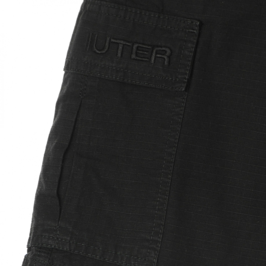 pantalone corto uomo cargo short BLACK