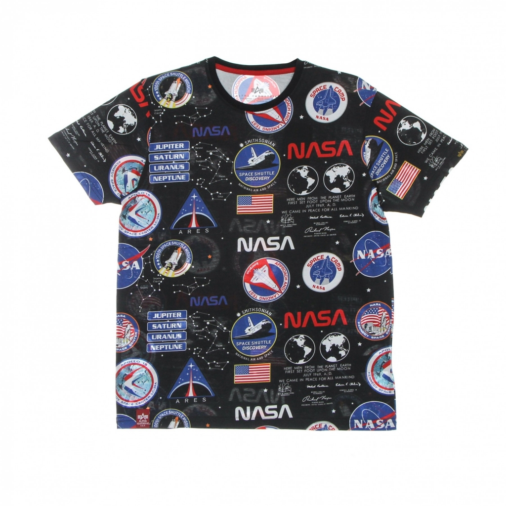 maglietta uomo nasa aop tee BLACK