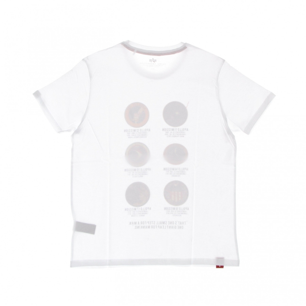 maglietta uomo apollo mission tee WHITE