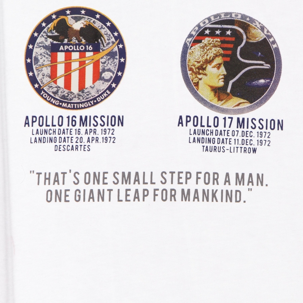 maglietta uomo apollo mission tee WHITE