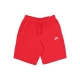 pantalone corto tuta uomo sportswear club short jersey UNIVERSITY RED/WHITE