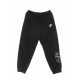 pantalone tuta leggero donna sportswear air fleece pant BLACK/BLACK/WHITE