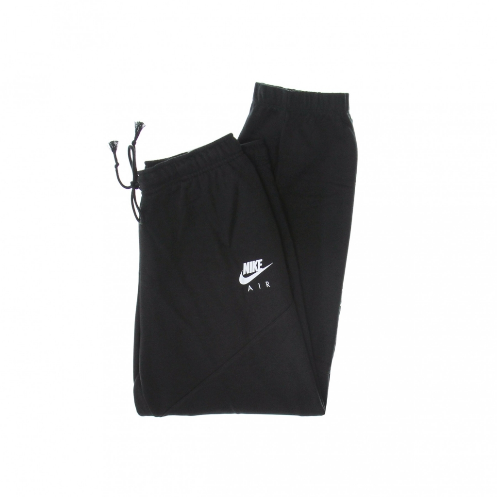 pantalone tuta leggero donna sportswear air fleece pant BLACK/BLACK/WHITE