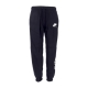 pantalone tuta leggero donna sportswear air fleece pant BLACK/BLACK/WHITE