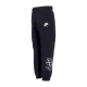 pantalone tuta leggero donna sportswear air fleece pant BLACK/BLACK/WHITE