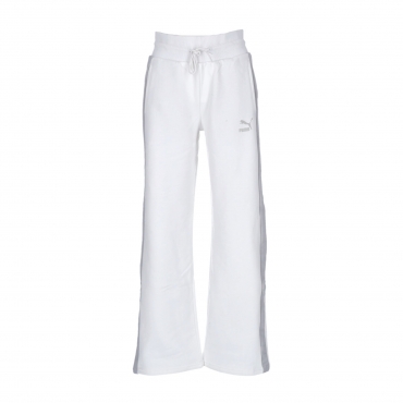 pantalone tuta leggero donna t7 straight pants WHITE