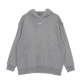 felpa cappuccio donna essential collection fleece hoodie DK GREY HEATHER/BASE GREY/WHITE