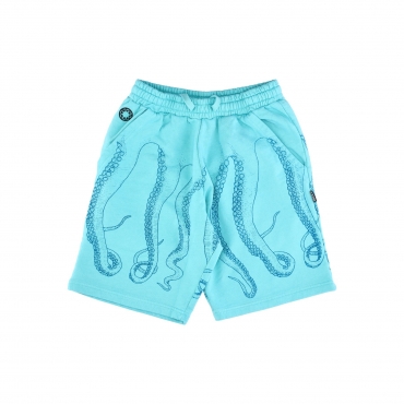 pantalone corto tuta uomo dyed sweatshort ACQUAMARINE