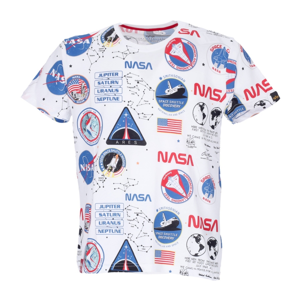 maglietta uomo nasa aop tee WHITE