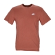 maglietta uomo club tee MINERAL CLAY/WHITE