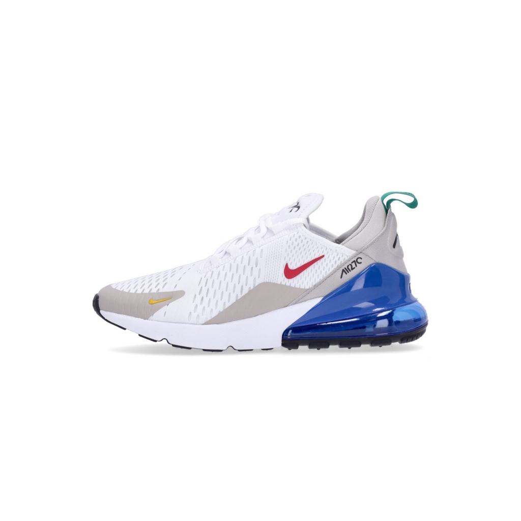 scarpa bassa uomo air max 270 WHITE/UNIVERSITY RED/GAME ROYAL