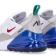 scarpa bassa uomo air max 270 WHITE/UNIVERSITY RED/GAME ROYAL