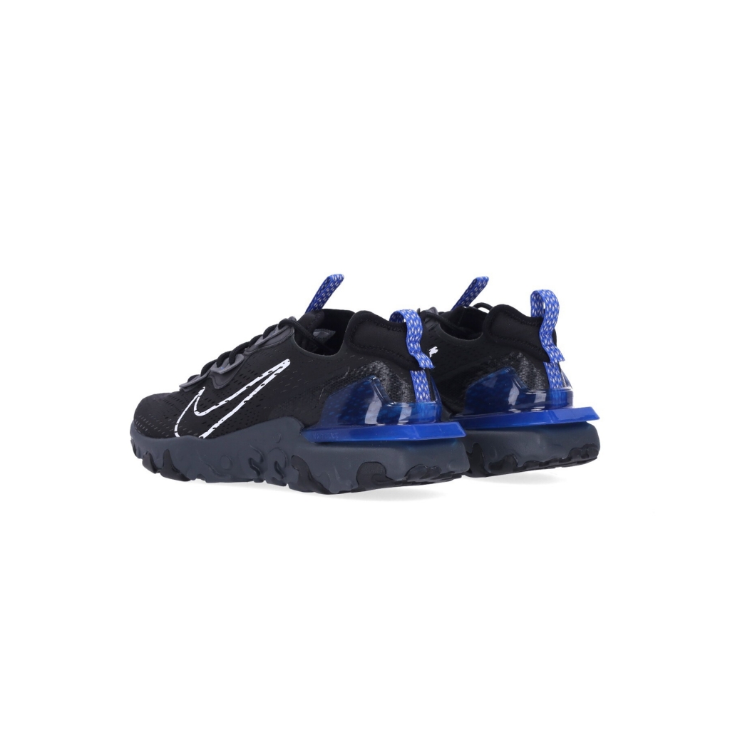 scarpa bassa uomo react vision BLACK/WHITE/GAME ROYAL/IRON GREY