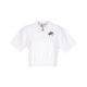 polo corta donna air pique polo WHITE/BLACK