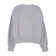 felpa girocollo corta donna sportswear phoenix fleece over-oversized crewneck DK GREY HEATHER/SAIL