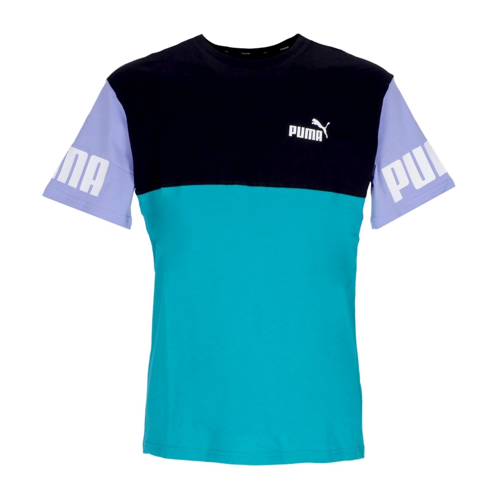 felpa girocollo uomo power colorbloc crew fl BLACK/DEEP AQUA