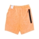 pantalone corto tuta uomo tech fleece wash short KUMQUAT/BLACK