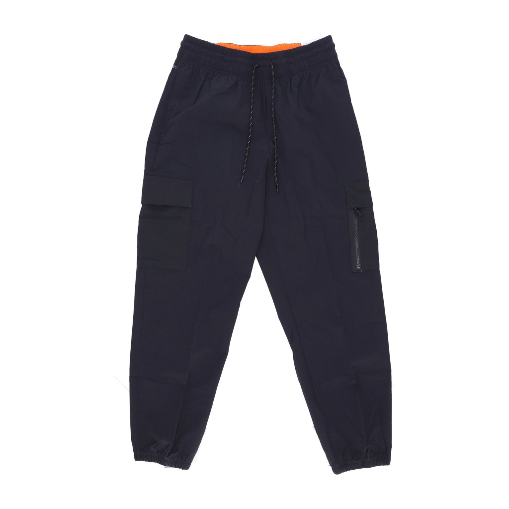 pantalone lungo donna sportswear woven cargo pant BLACK/BLACK/SAFETY ORANGE