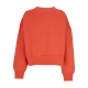 felpa girocollo corta donna sportswear phoenix fleece over-oversized crewneck MANTRA ORANGE/SAIL