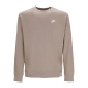 felpa girocollo uomo club crew bb KHAKI/WHITE