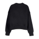 felpa girocollo corta donna sportswear phoenix fleece over-oversized crewneck BLACK/SAIL