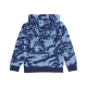 felpa cappuccio bambino club camo fleece po hoodie CERULEAN