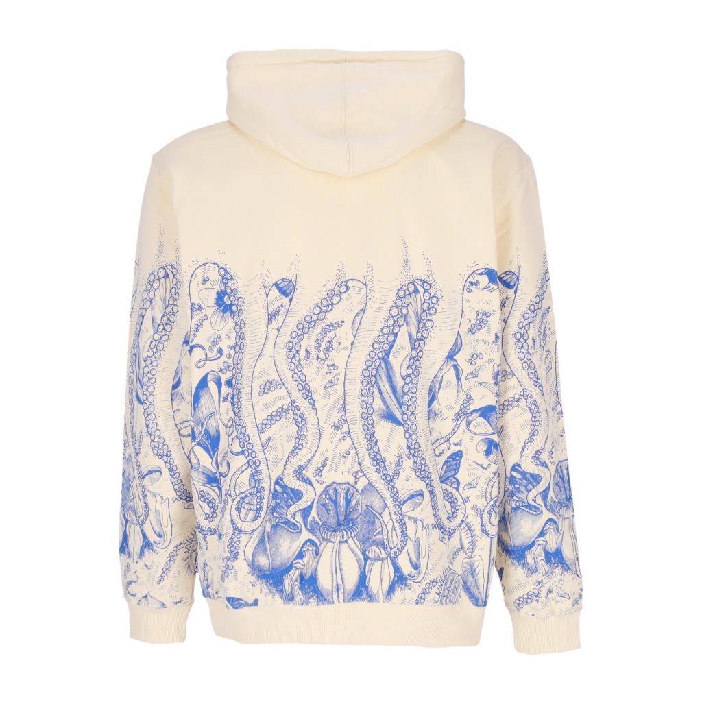 felpa cappuccio uomo botanic hoodie CREAM