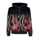 felpa cappuccio zip uomo hentai zip hoodie BLACK