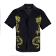 camicia manica corta uomo dragon shirt BLACK