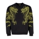 felpa girocollo uomo dragon crewneck BLACK