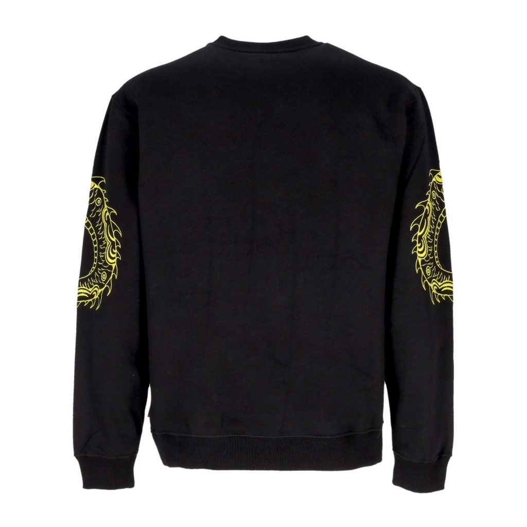 felpa girocollo uomo dragon crewneck BLACK