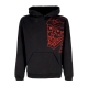 felpa cappuccio uomo skull hoodie BLACK