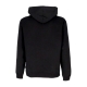 felpa cappuccio uomo skull hoodie BLACK