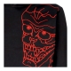 felpa cappuccio uomo skull hoodie BLACK