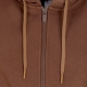 felpa cappuccio zip donna sportswear air fleece full-zip hoodie CACAO WOW/ALE BROWN/ALE BROWN