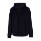 felpa cappuccio donna sportswear club fleece oversized hoodie ssnl BLACK/WHITE