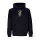 felpa cappuccio uomo type hoodie BLACK