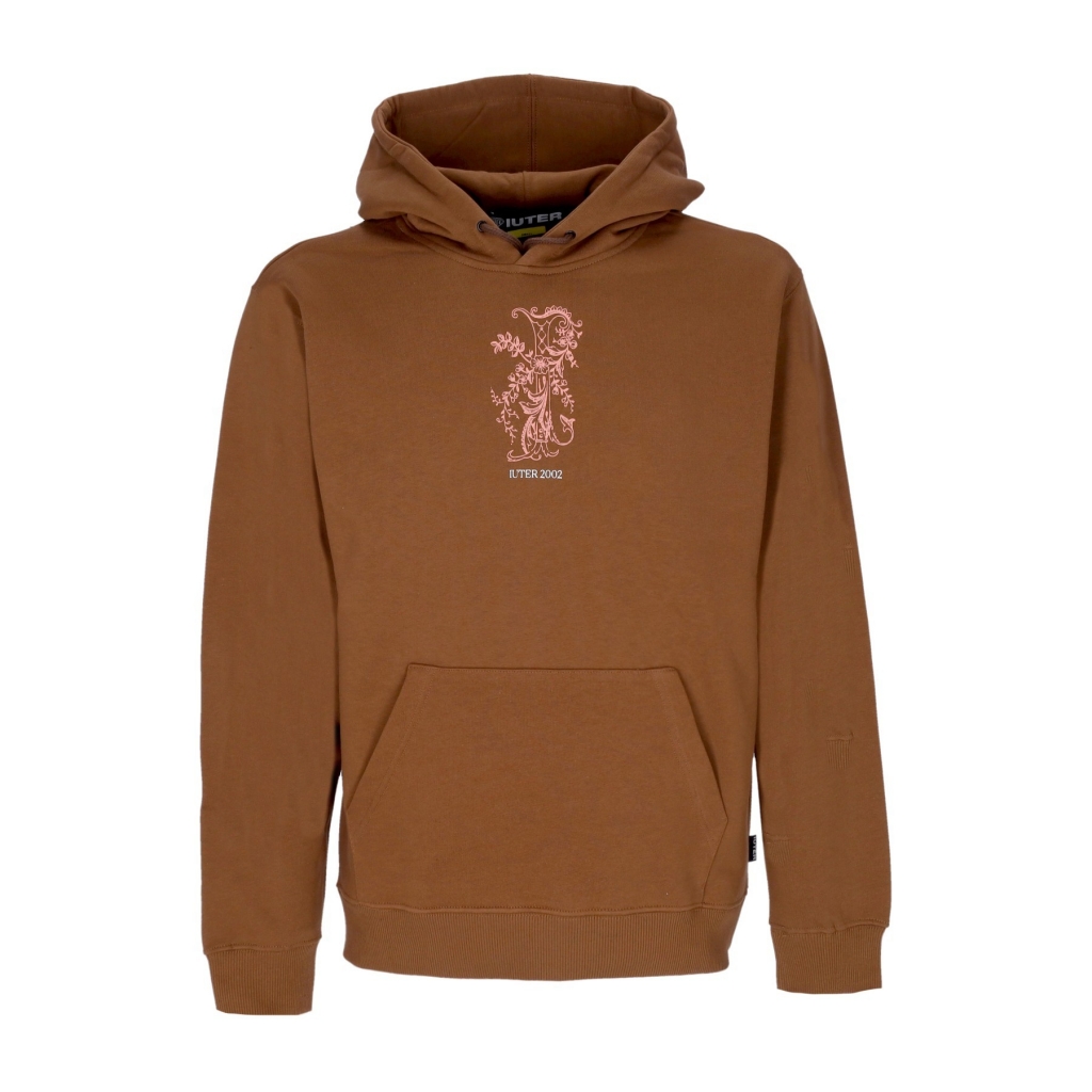 felpa cappuccio uomo type hoodie BROWN