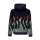 felpa cappuccio uomo sound wave hoodie BLACK