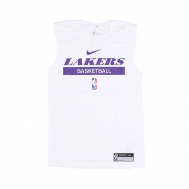 canotta uomo nba dri-fit practice tank loslak WHITE