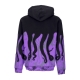 felpa cappuccio uomo half tone hoodie BLACK/PURPLE