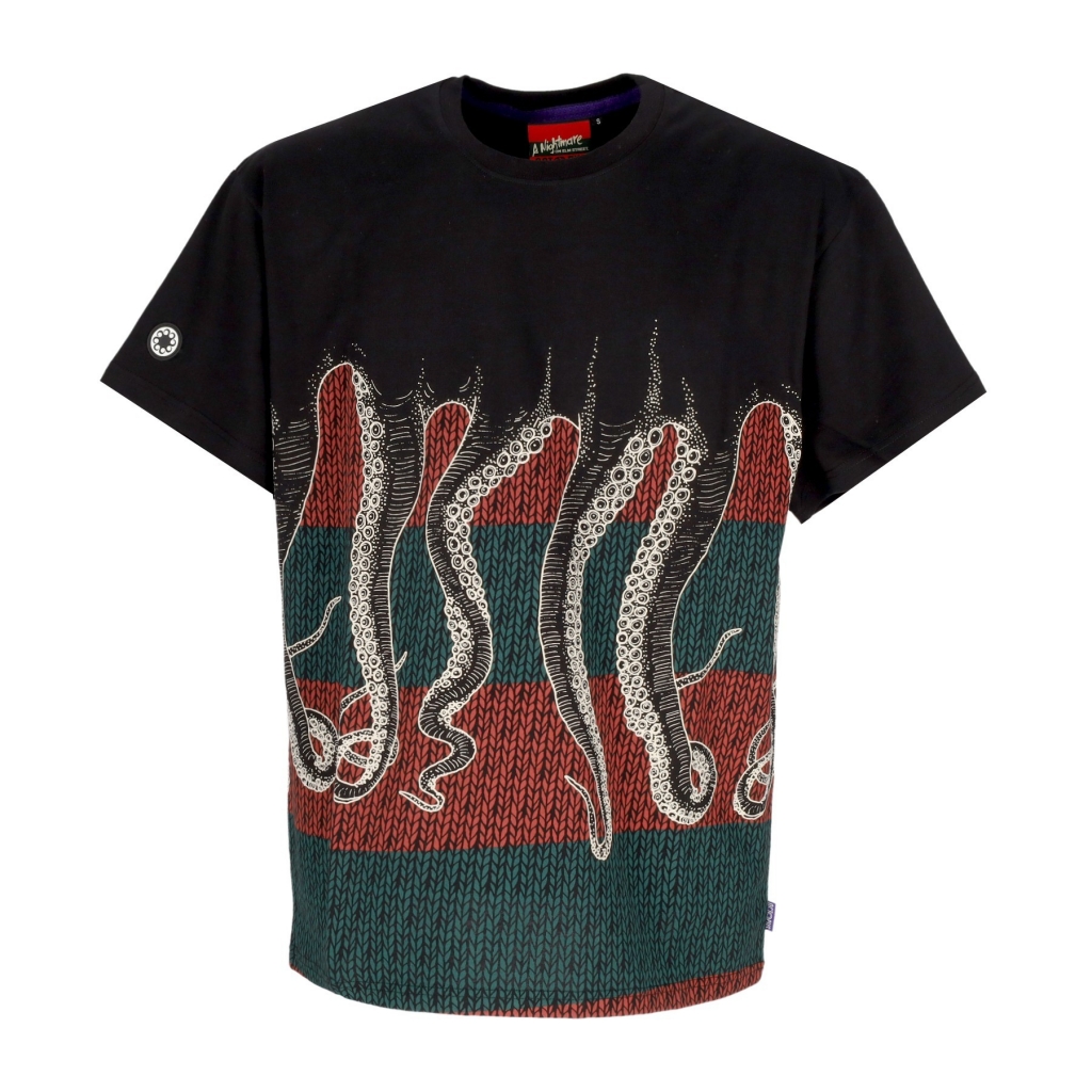 maglietta uomo freddys octopus tee BLACK