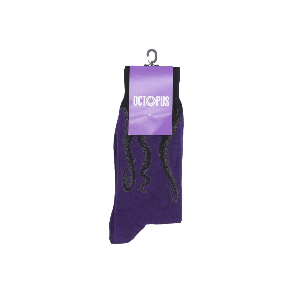 calza media uomo octopus original socks BLACK/PURPLE