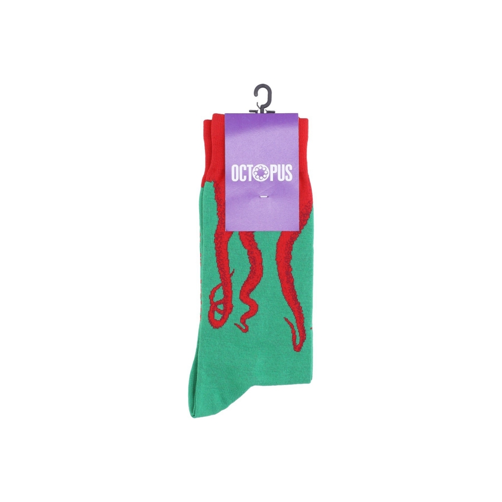 calza media uomo octopus original socks RED/GREEN